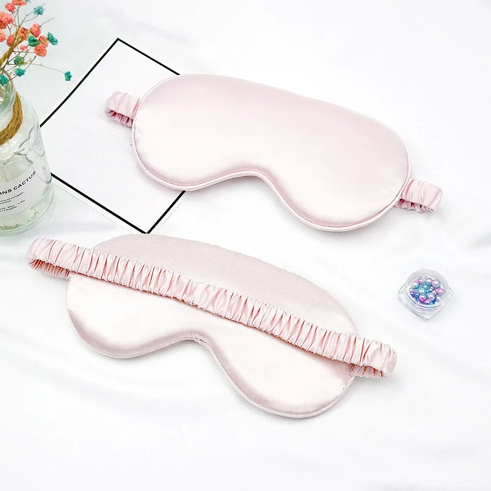 Women Imitated Silk Sleep Eye Mask | Portable Travel Blindfold for Restful Sleep