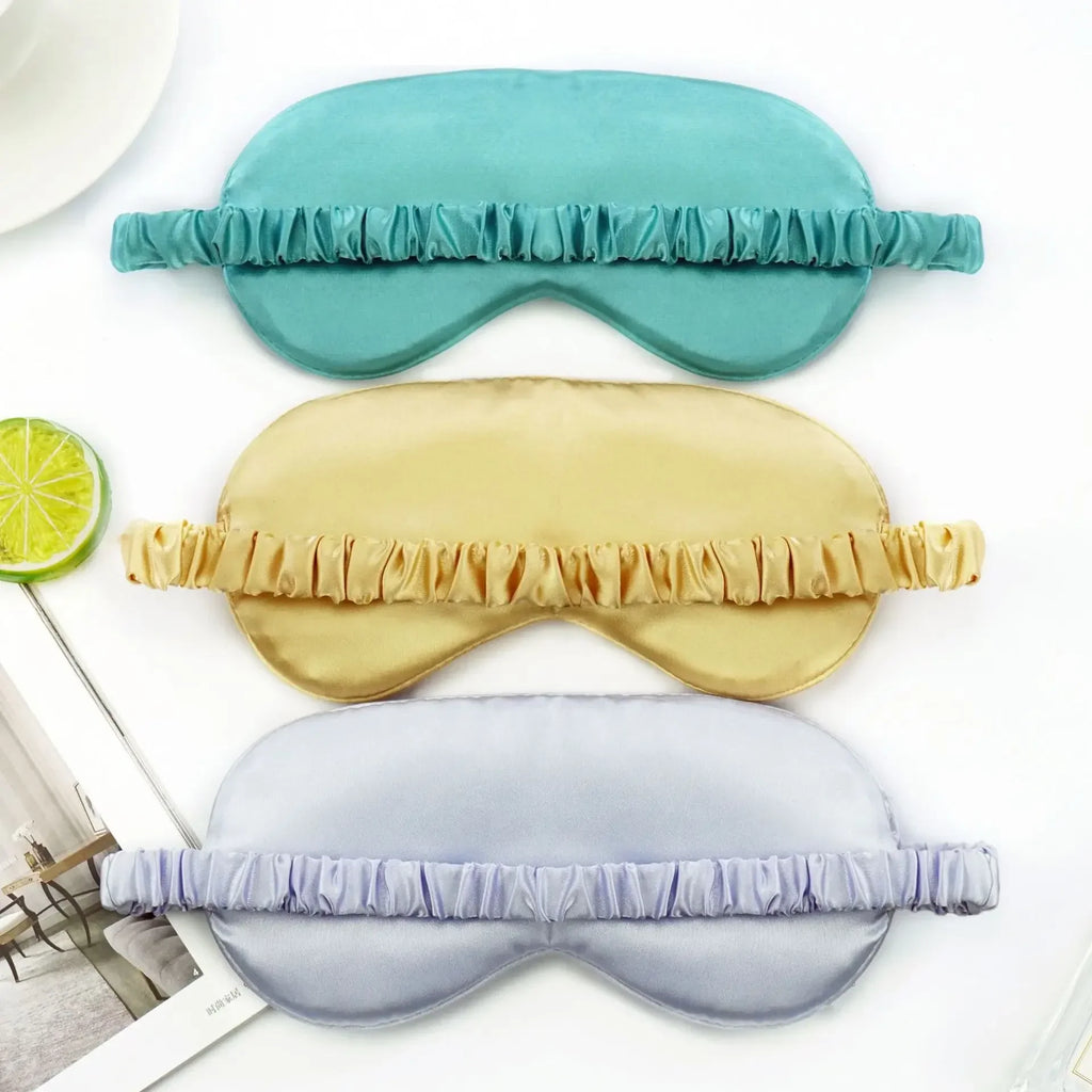 Women Imitated Silk Sleep Eye Mask | Portable Travel Blindfold for Restful Sleep
