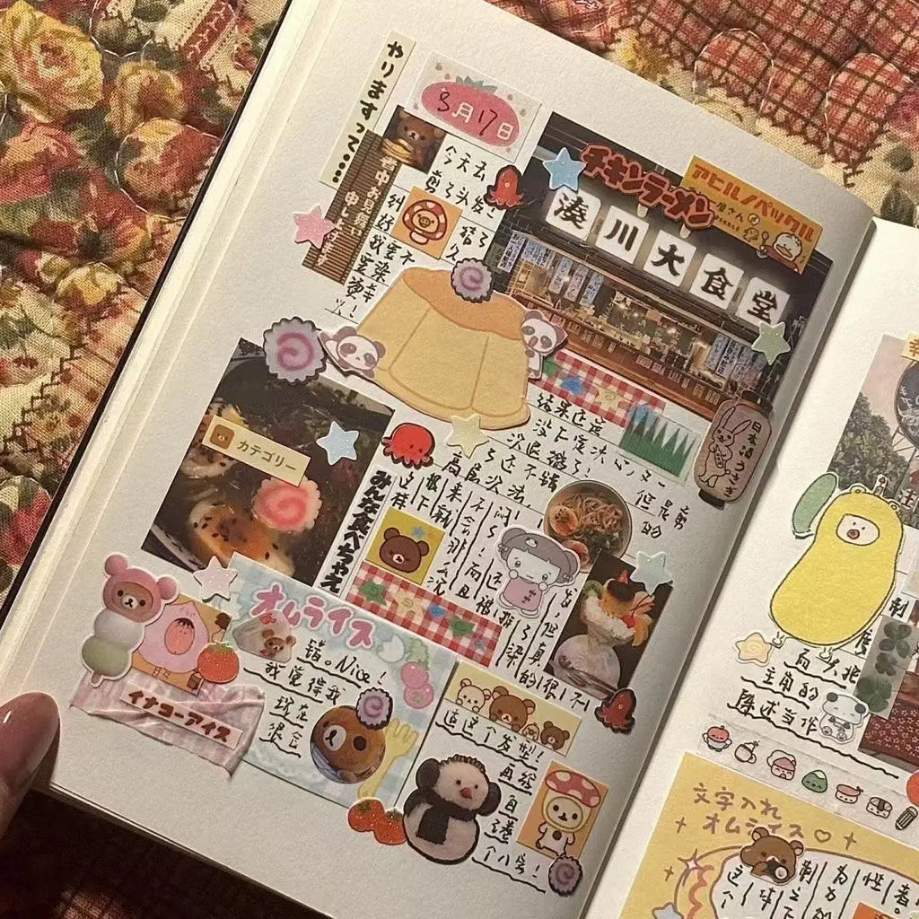 Creative Sticker Book for Diary Decoration | Japanese Style DIY Card Set