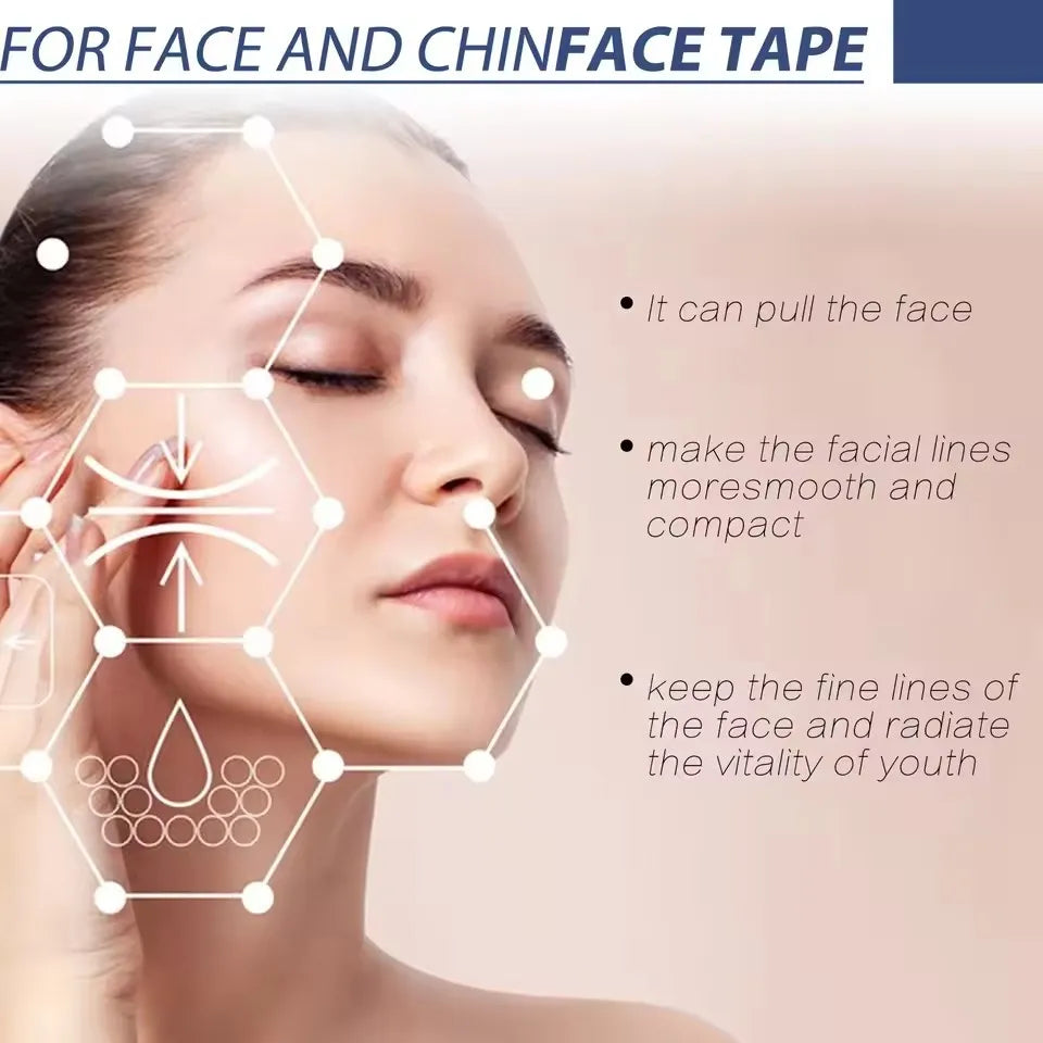 V Thin Face Lift Tape | Invisible Face Lifter Sticker for Chin and Jawline