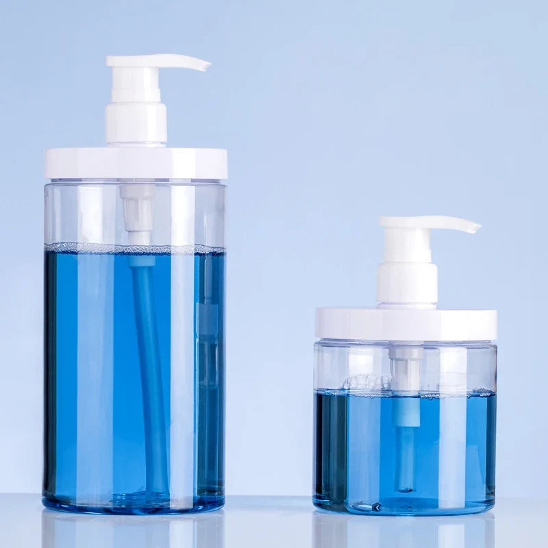 Refillable Pump Dispenser Bottle | Wide Mouth Travel Size for Soap, Shampoo, and Lotion