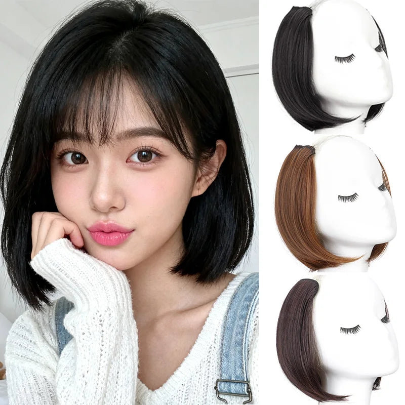 Clip In Hair Pieces for Volume | Straight Synthetic Hair Extensions for Women