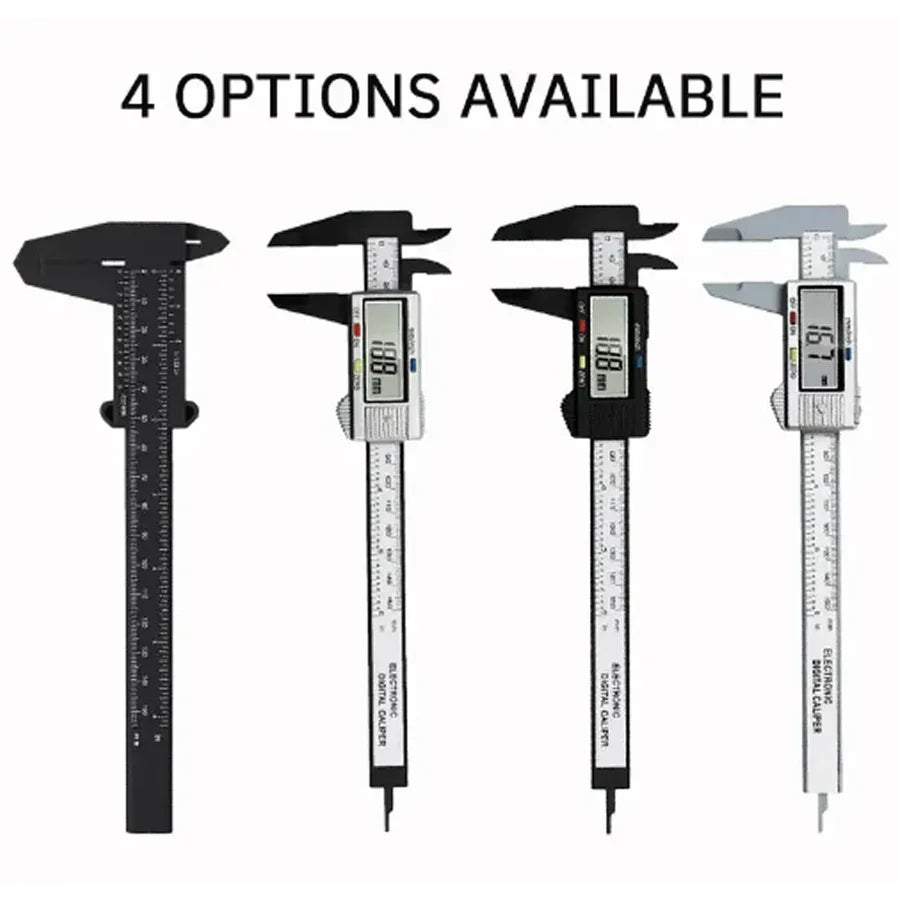 Digital Plastic Vernier Caliper | 0-150mm LCD Display Measuring Tool