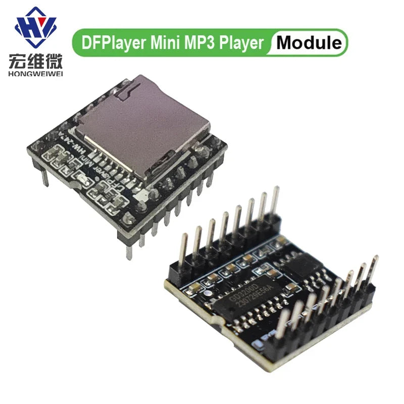 DFPlayer Mini MP3 Player Module | 16P TF Card U Disk Audio Voice Board