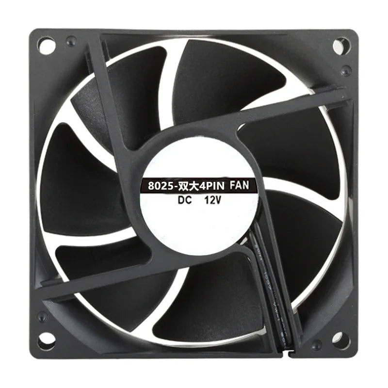 80mm PC Case Cooling Fan | 3Pin 4Pin DC 12V Silent Radiator Fan