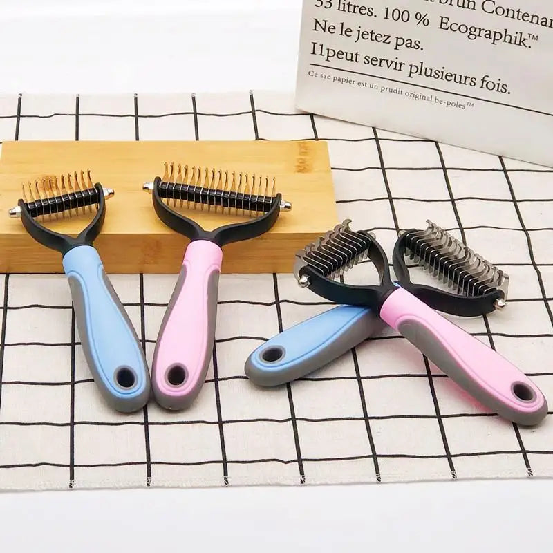 Professional Pet Hair Removal Comb | Shedding Tool for Dogs and Cats
