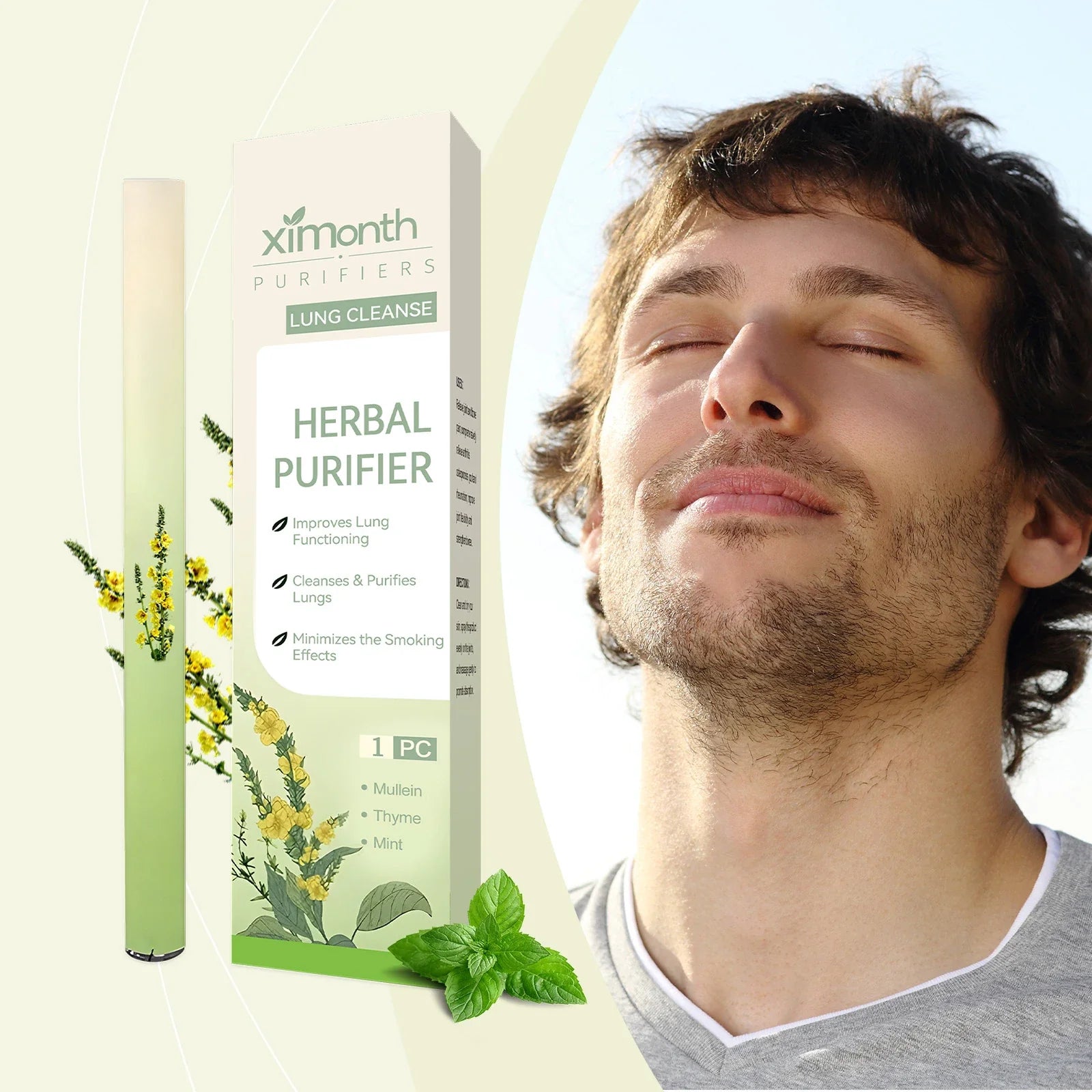 Herbal Blend Diffuser | Aromatherapy Inhaler for Focus and Relaxation