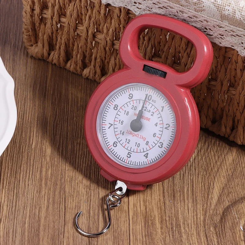 Portable 10kg Spring Hanging Scale | Mini Digital Food and Luggage Scale