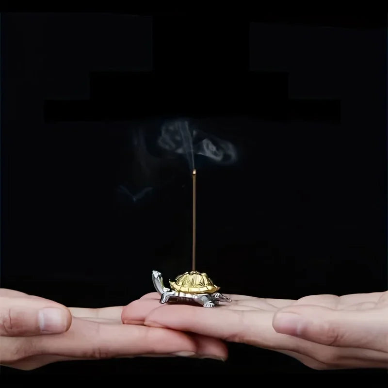 Metal Turtle Snail Shape Incense Holder | Alloy Animal Incense Burner for Home Decor