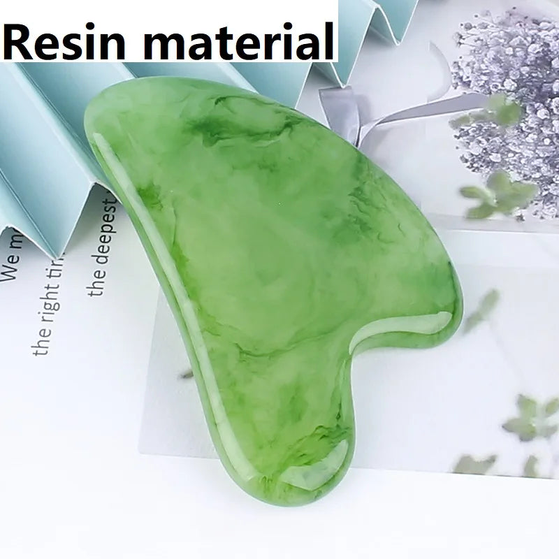 Resin Gua Sha Stone | Face Roller and Gouache Scraper Tool
