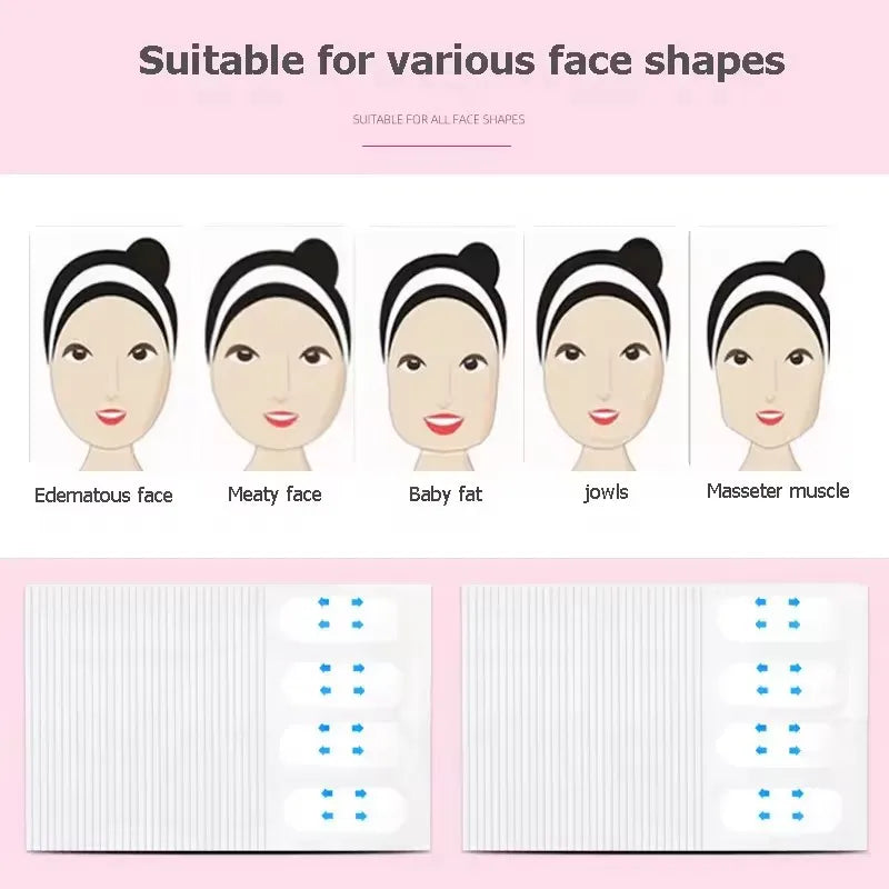 V Thin Face Lift Tape | Invisible Face Lifter Sticker for Chin and Jawline
