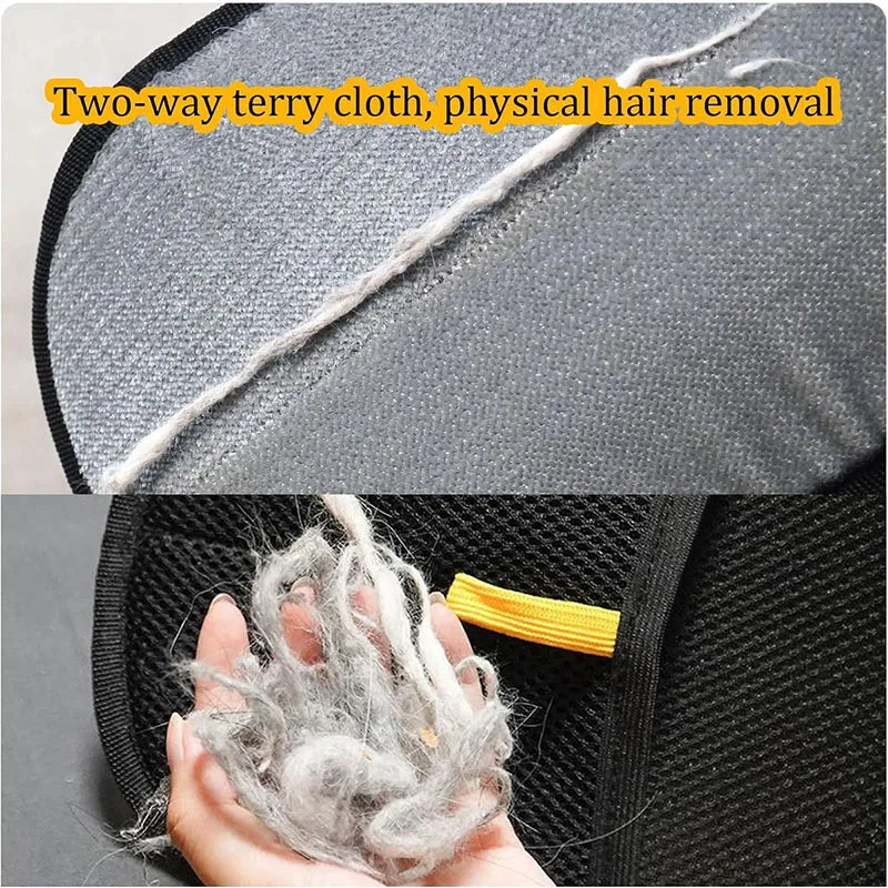 Reusable Pet Hair Removal Gloves | Double Sided Grooming Tool for Furniture and Carpets