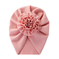 Big Blossom Flower Ribbed Turban Baby Hat | Soft Cotton Topknot Bonnet for Newborns and Toddlers