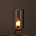 USB LED Flashing Candle Light | 5V Flame Night Light with Frosted Clear Glass and Touch Control