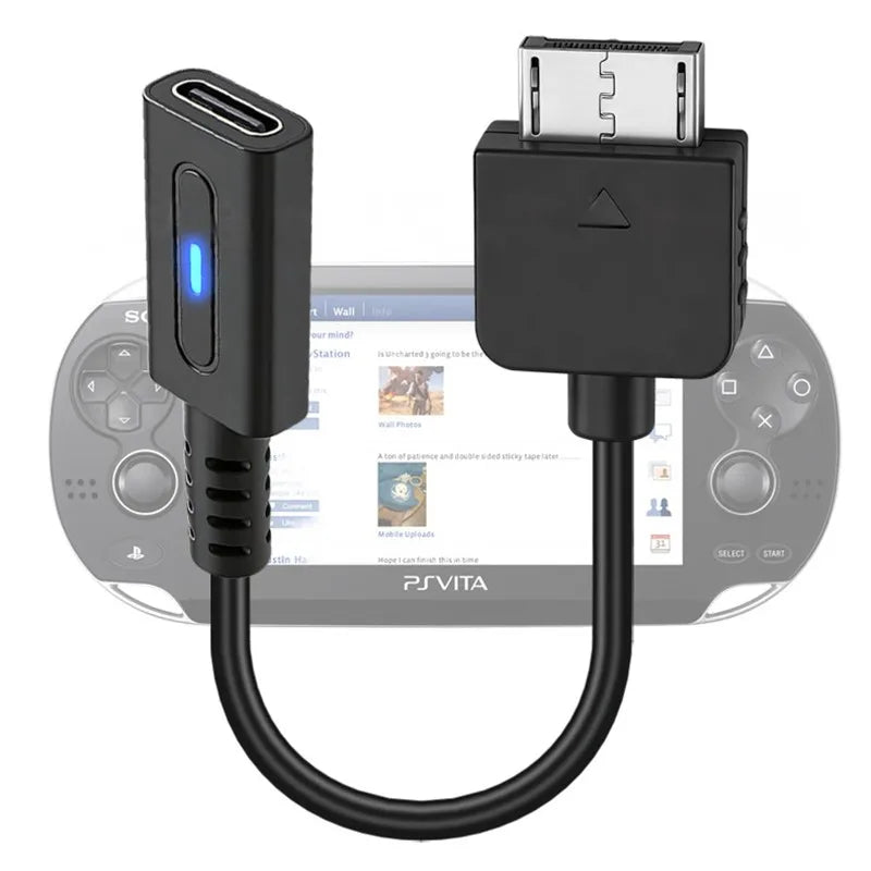 For PS Vita 1000 PD Charging Adapter | USB C Female Plug Converter with Indicator Light for PlayStation Vita 1000