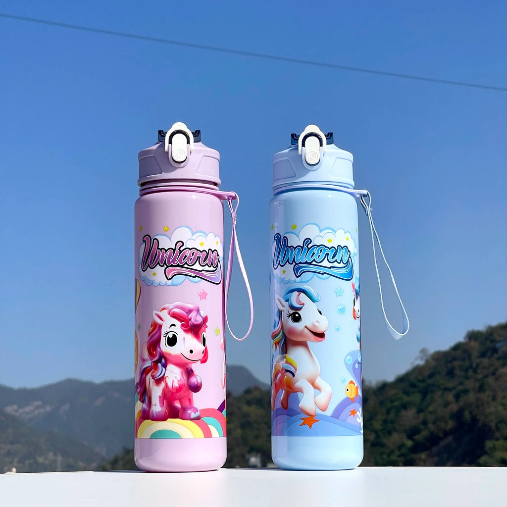 Unicorn Straw Cup | Cute, Portable, and Large Capacity Water Bottle