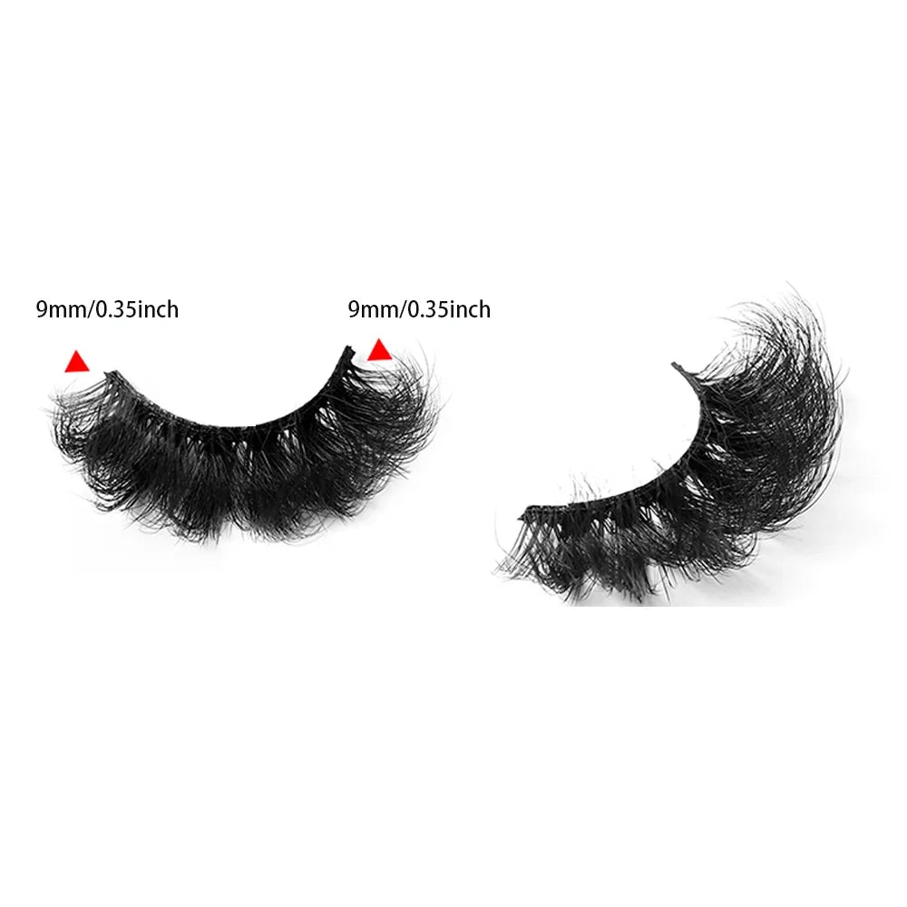 Thick Dramatic Faux Mink Eyelashes | 5 Pairs of Fluffy 3D Lashes for Dramatic Volume