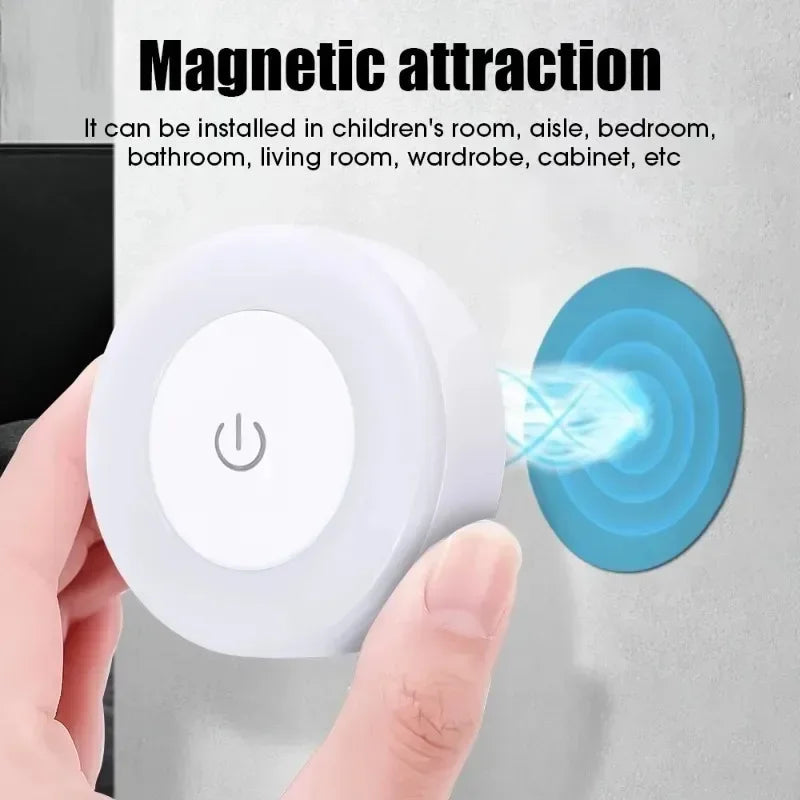 Portable LED Night Light | USB Rechargeable Touch Lamp for Bedroom