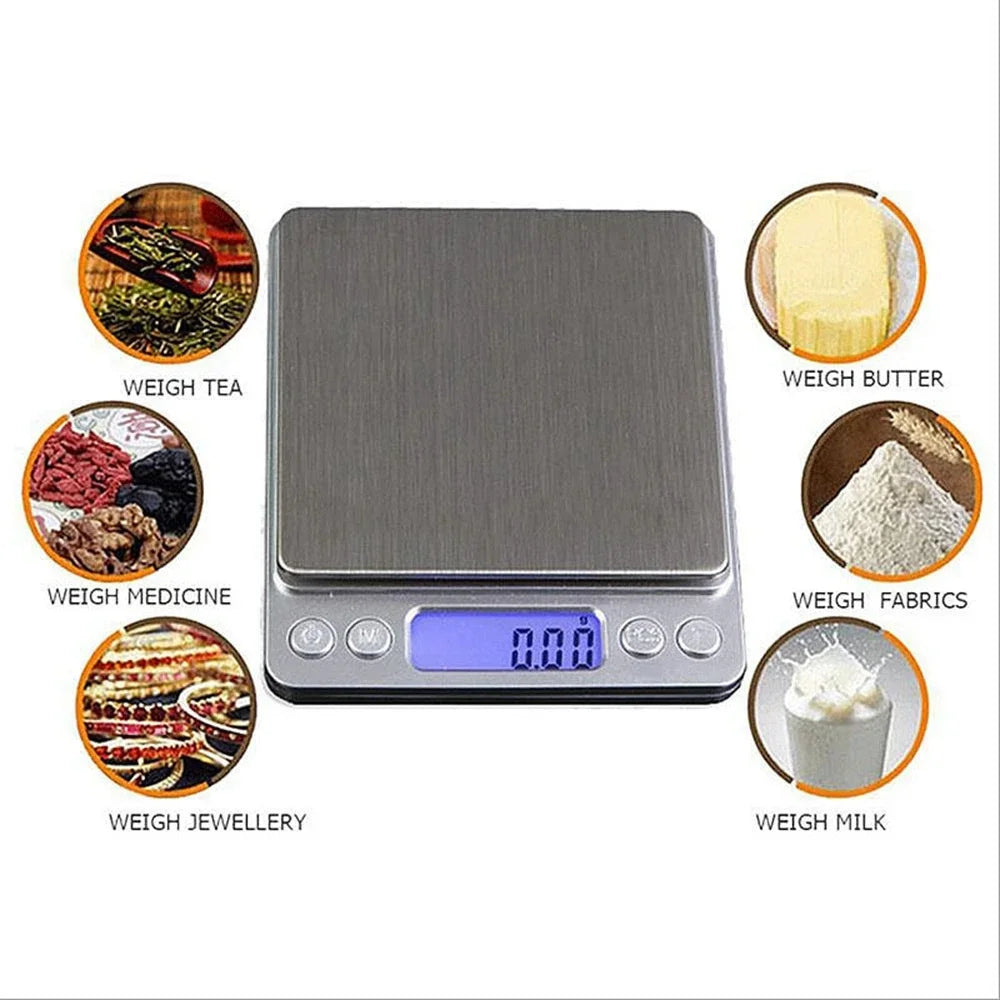 500g/1000g/3000g Digital Pocket Scale with 0.01g Accuracy | Portable Jewelry Gram Scale