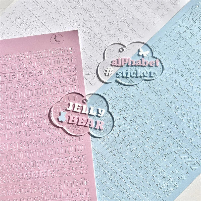 3pcs/set Korean Letter Scrapbook Sticker Set | DIY Decor for Kpop Photocard and Journaling