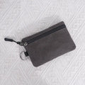 Canvas Mini Coin Wallet | Solid Color Zipper Key Bag