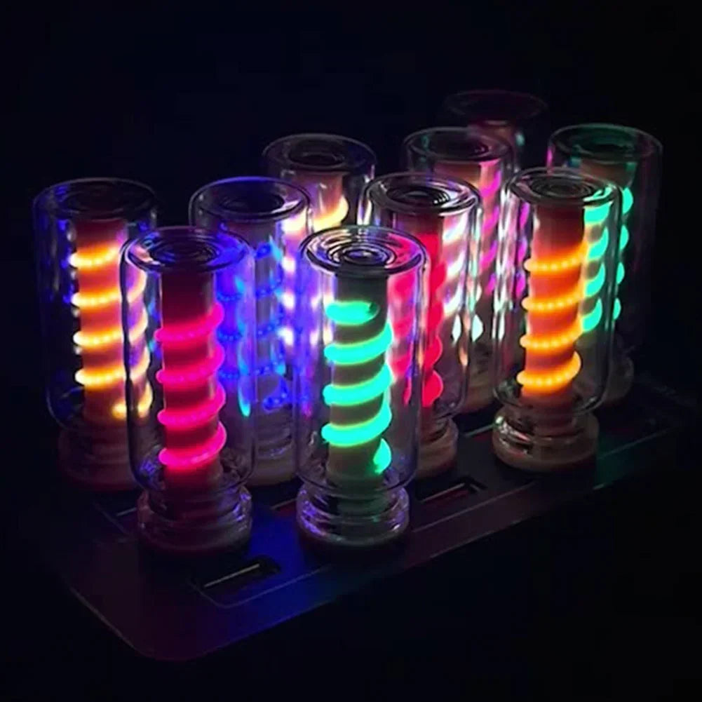 5V USB LED Spiral Filament Touch Dimming Bulb | Retro Night Light Atmosphere Lamp