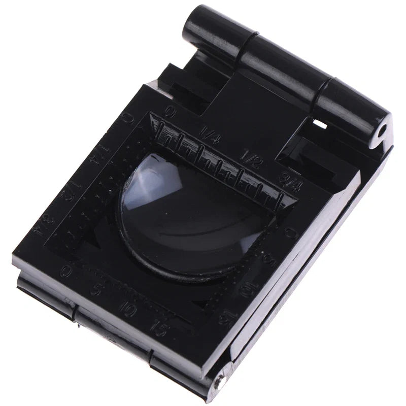 10X 28mm Folding Magnifier Stand Loupe with Scale | Textile & Jewelry Inspection Tool