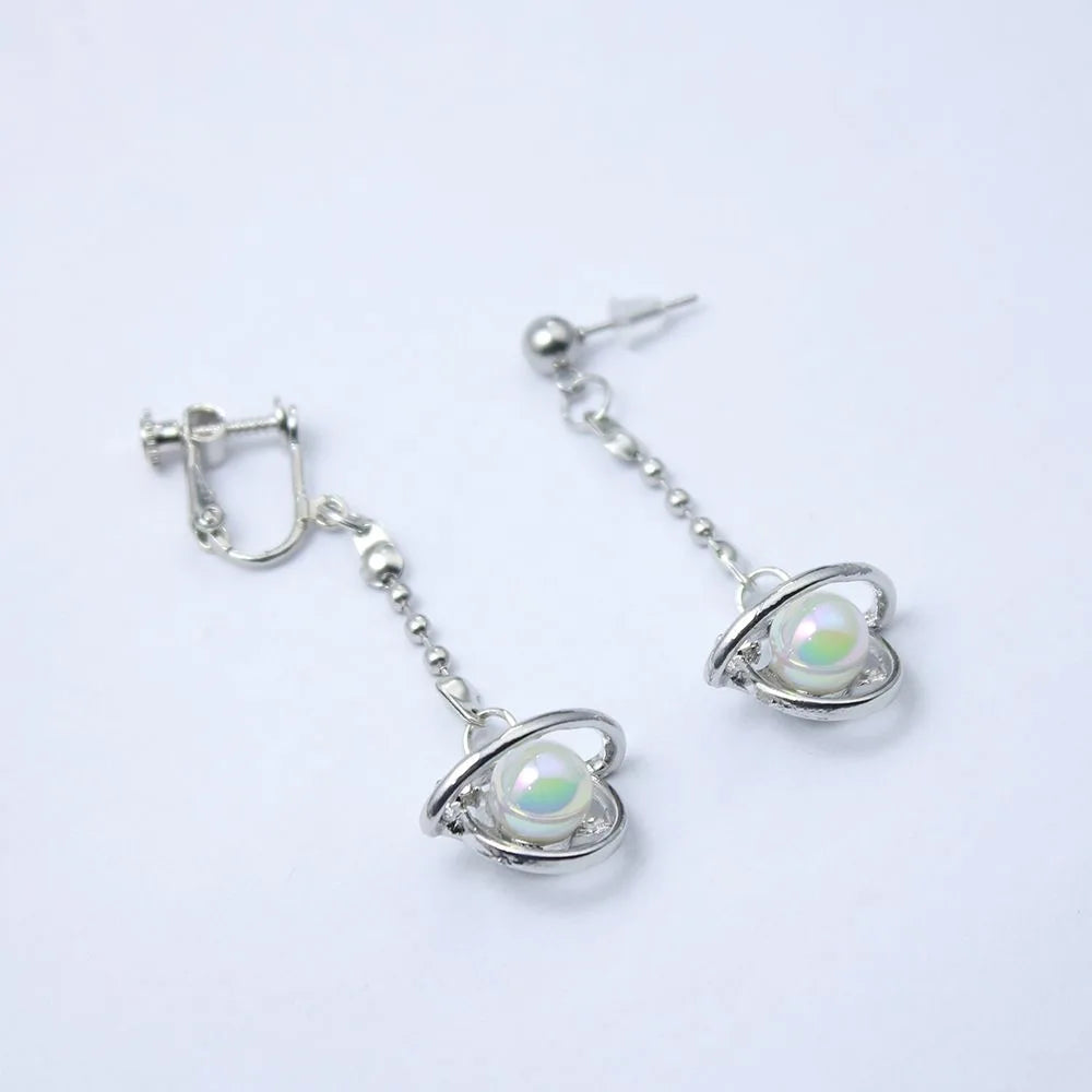 Mashle Magic and Muscles Anime Cosplay Ear Clips | Mash Finn Lance Crown Earrings