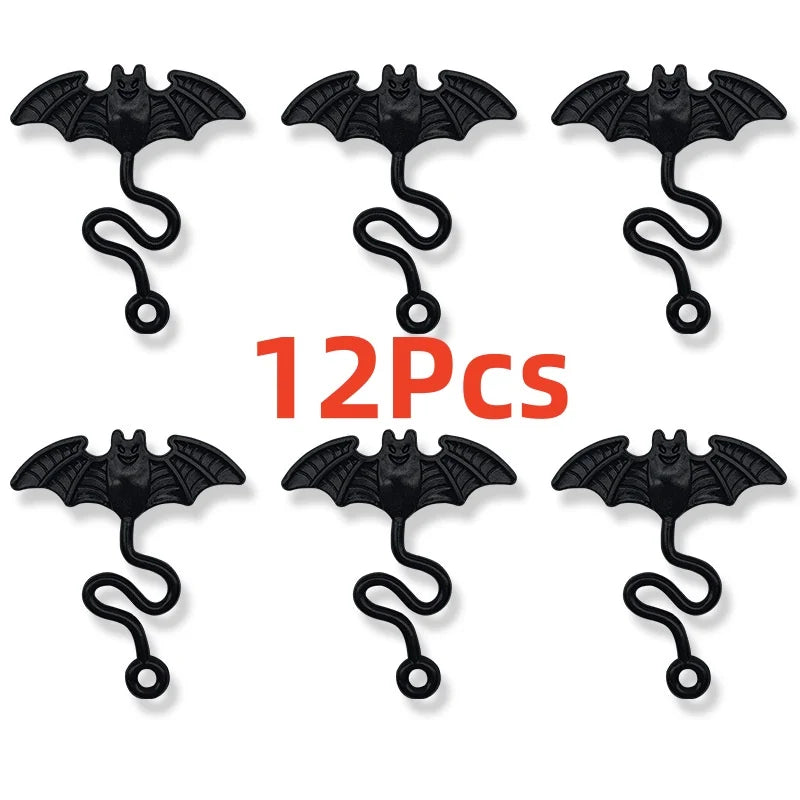 12Pcs Funny Elastic Bat Sticky Toy | Halloween Party Favors and Pinata Fillers for Kids