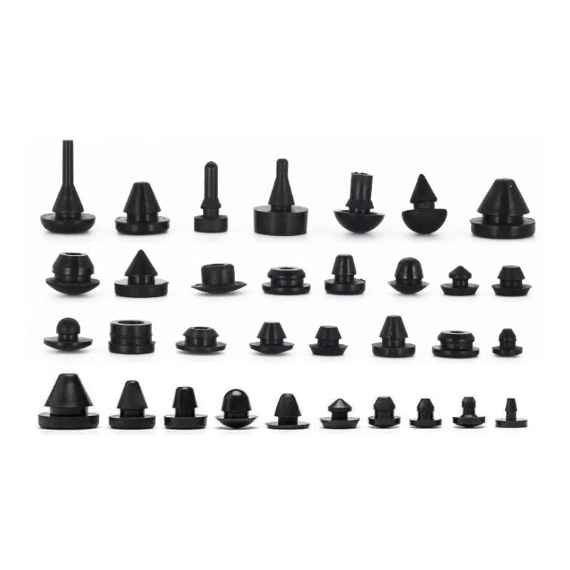 Solid Silicone Rubber Caps 2mm to 16mm T Type Plug Cover Snap-on Gasket Blanking End Caps Seal Stopper