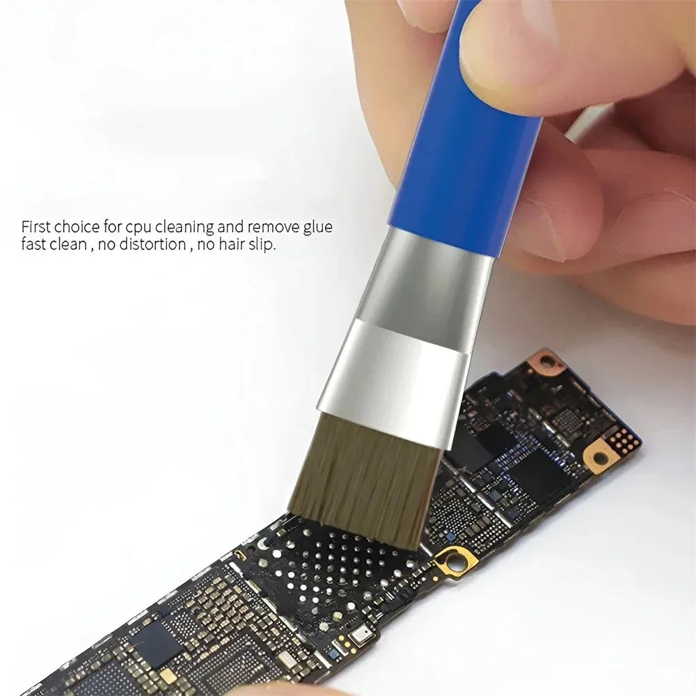 Safe Double-Ended Brush | Anti-Static Circuit Board Cleaning Tool