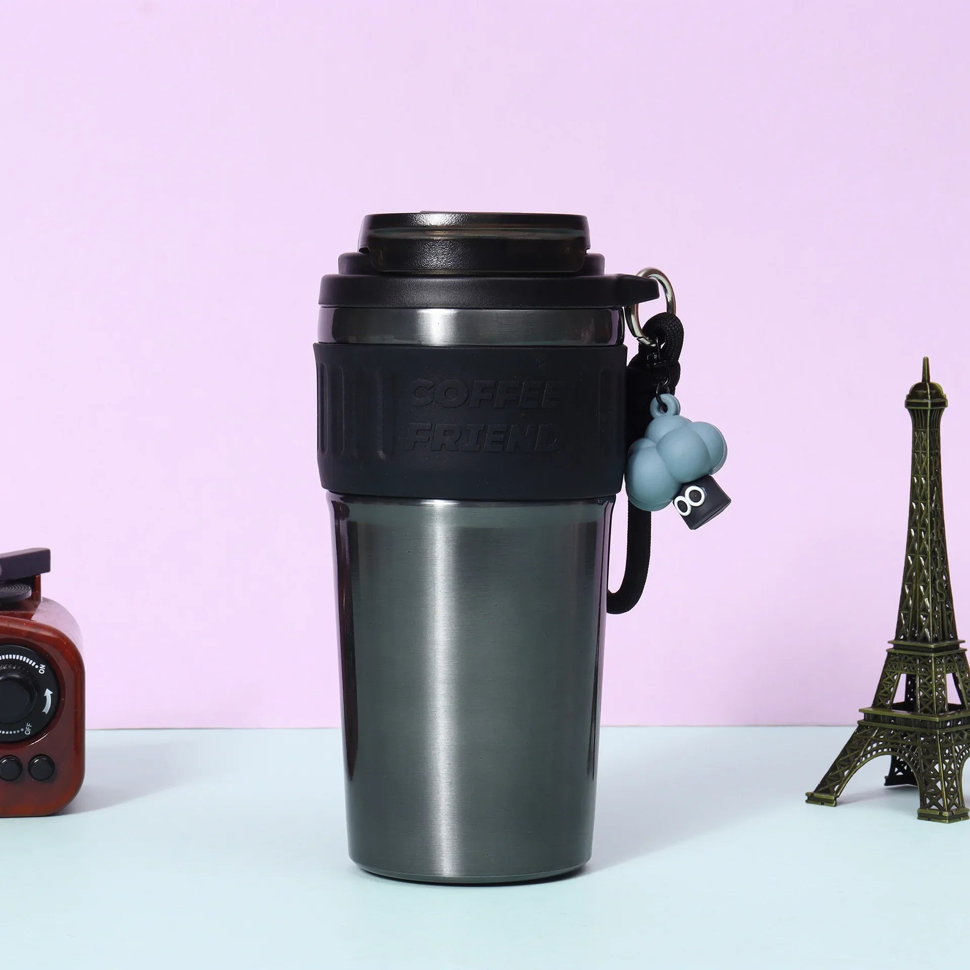 Travel Coffee Tumbler | 550ml Stainless Steel Vacuum Flask