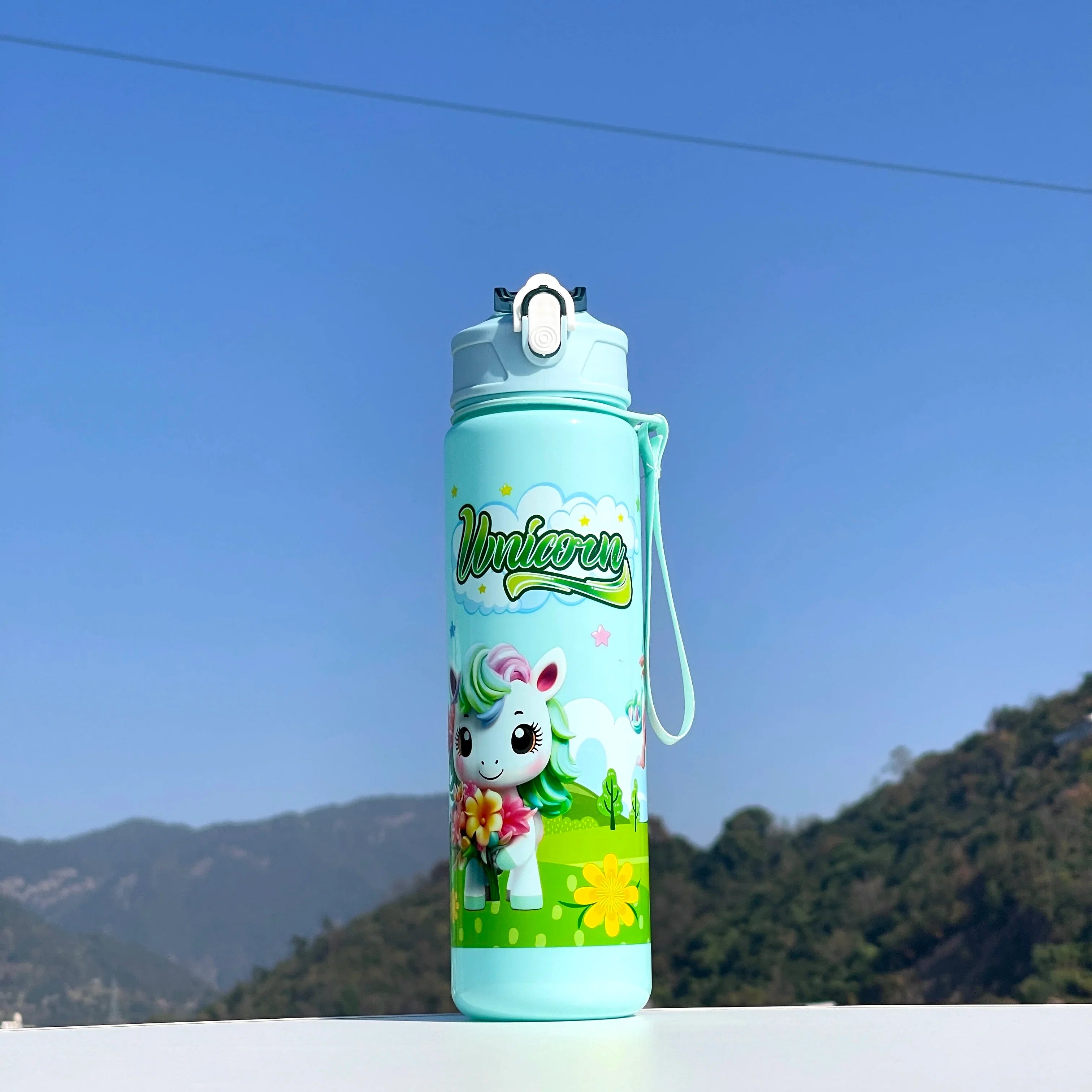 Unicorn Straw Cup | Cute, Portable, and Large Capacity Water Bottle