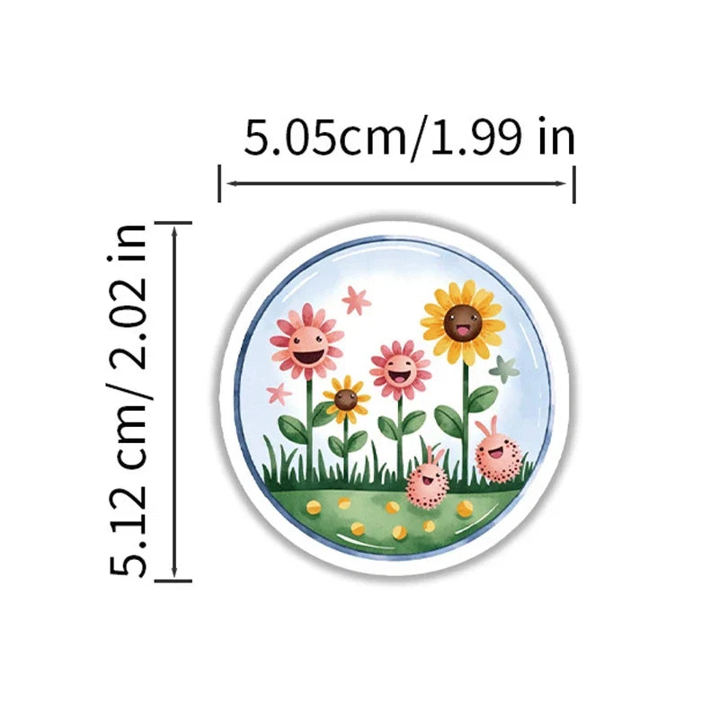 50PCS Natural Sciences Stickers Pack | Chemistry, Biology, Physics Decor for Classroom