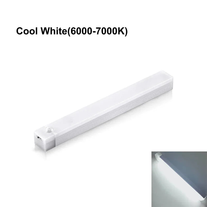 USB Rechargeable Motion Sensor LED Bar Light | 3-Mode Induction Night Light for Kitchen, Wardrobe, Hallway