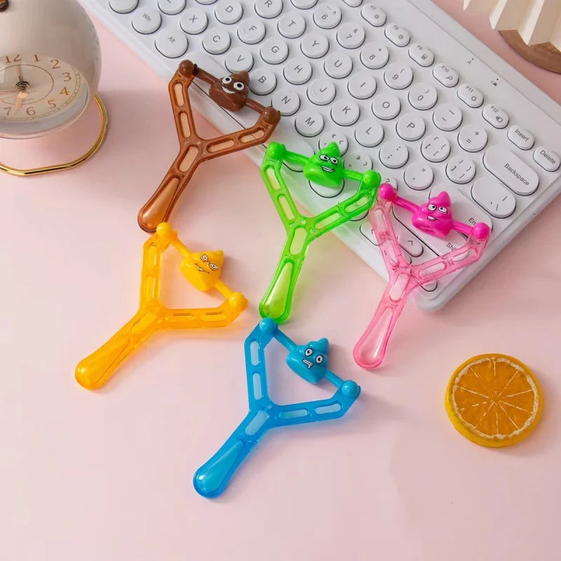 Funny Poop Slingshot Prank Toy | Novelty Shooting Game for Kids