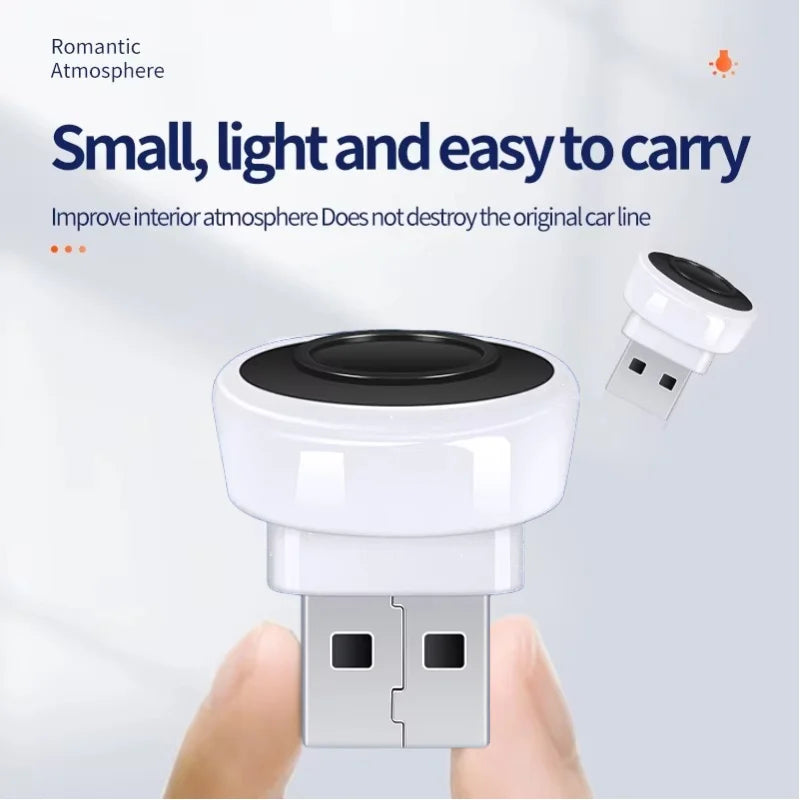 Car Mini USB LED Ambient Light | Portable Decorative Atmosphere Lamp