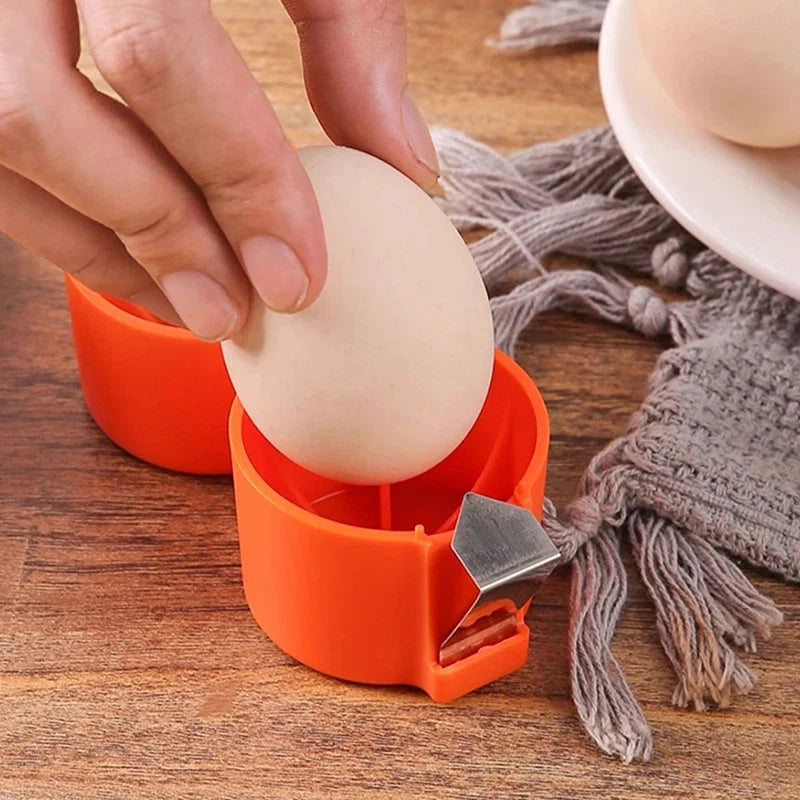 Egg Cracker and Eggshell Separator | Handheld Egg Opener Tool for Kitchen Baking