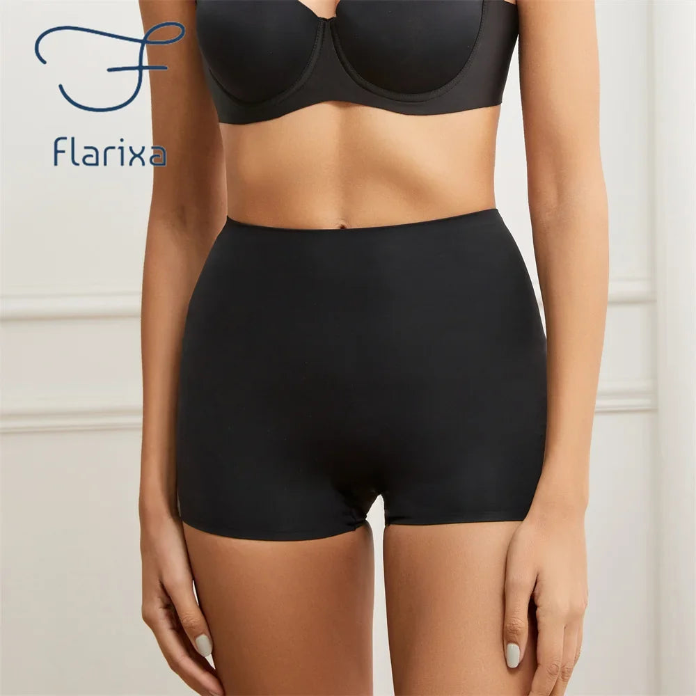 Flarixa Seamless Women Boxer Briefs | Anti Chafing Boyshorts with High Waist