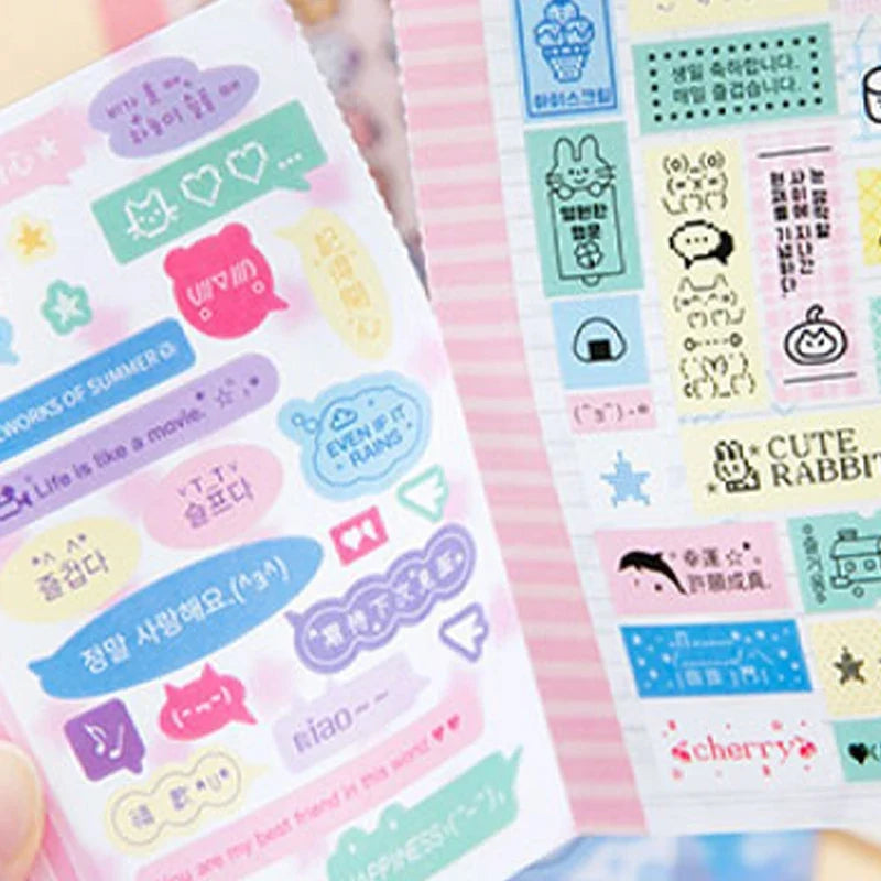 Mr. Paper Duplex Sticker Book 30 Sheets | Korean Cute Style Creative Handbook Material