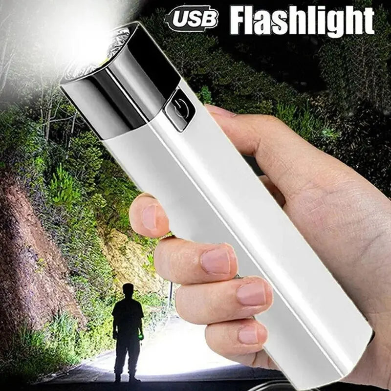 Mini Portable Super Bright LED Flashlight | Waterproof Rechargeable Long Range
