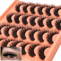 14 Pairs Russian Strip Lashes | DIY Fluffy Faux Mink Eyelash Set