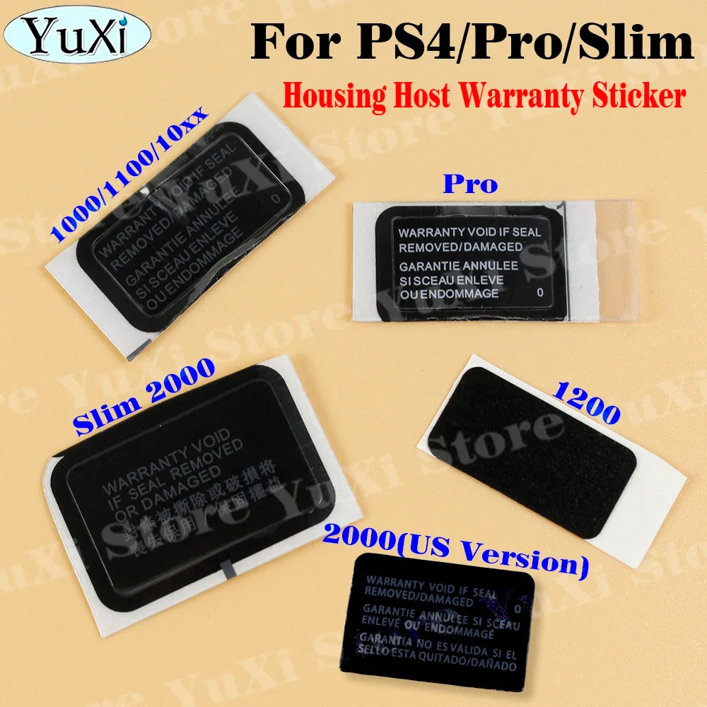 Console Seal Warranty Sticker Kit for PS4 Pro, PS4 Slim, PS5, PS3 | Game Console Label & Barcode Replacement Set