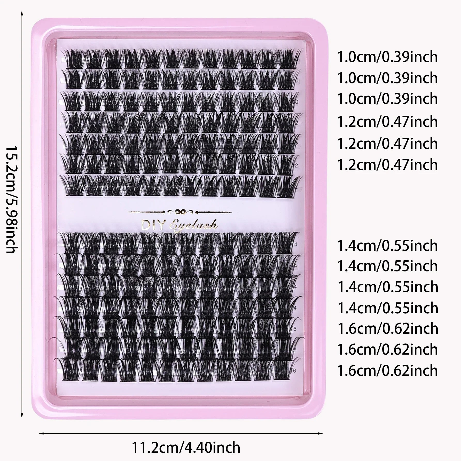 Lash Clusters 168pcs | DIY Wispy Individual Lashes 10-16mm D Curl