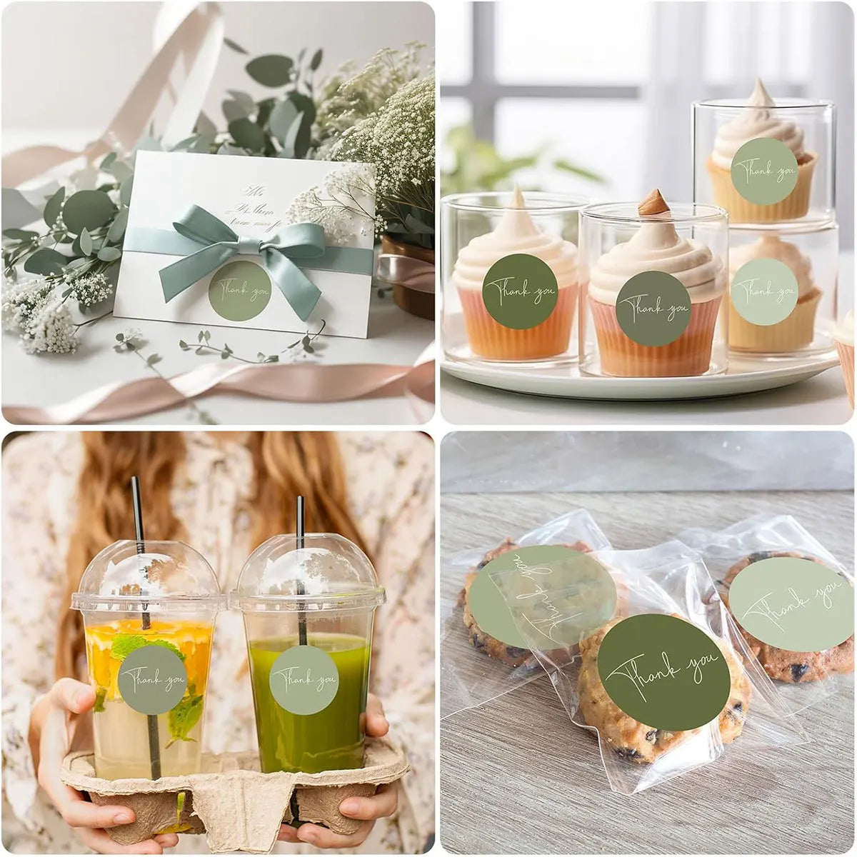 500pcs Round Thank You Stickers for Envelope Seal | Gift Packaging Labels for Party Decor and Scrapbooking