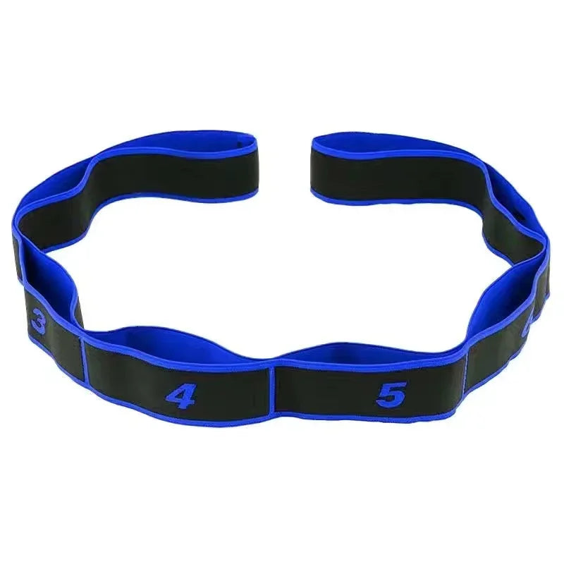 Yoga Stretch Resistance Band | Multi Loop Stretching Strap for Flexibility Training