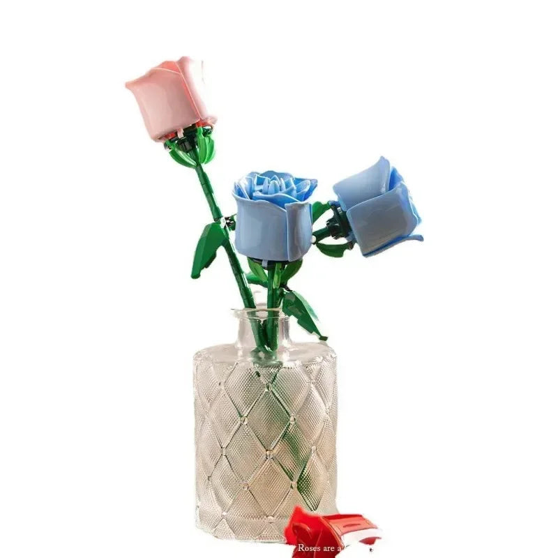 Eternal Flower Rose Building Block Set | Compatible Gift for Valentine's Day Teachers Day