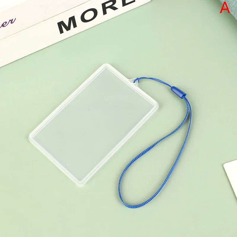 Transparent Card Holder Case | Waterproof ID Card Sleeve with Lanyard