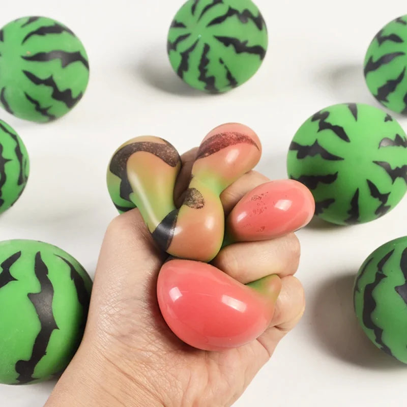 Soft Fruit Squishy Stress Relief Toy Set | Fidget Sensory Squeeze