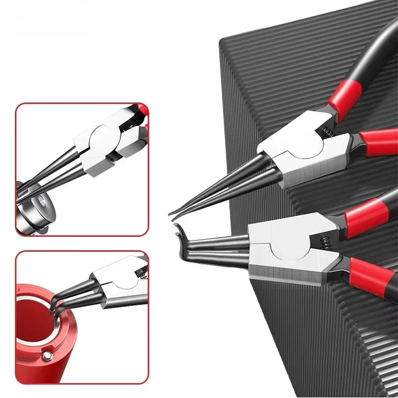 5-In Circlip Pliers | Dual-Purpose Retaining Ring Pliers for Internal and External Snap Rings